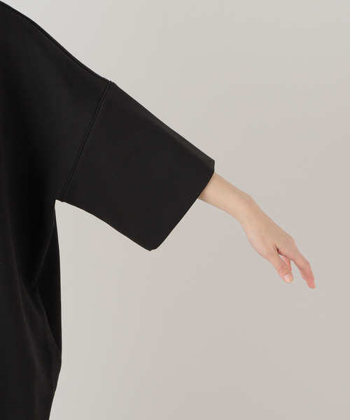 CLANE（クラネ）の「【CLANE/クラネ】 BULKY LINE HALF SLEEVE TOPS 16105-1262（Tシャツ/カットソー・レディース・ブラック/ホワイト・MEDIUM）」の22枚目の写真