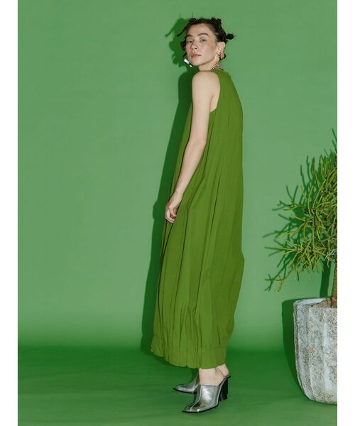 【♡coco断捨離♡ 】UN3D. タックロングトップス STITCH TUCK COCOON OP / ステッチタックコクーンワンピース