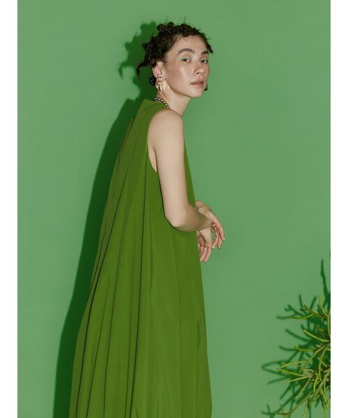 UN3D.(アンスリード)の「TUCK COCOON OP / タックコクーンワンピース(ワンピース・レディース・ライム/ブラック・36/38)」の14枚目の写真