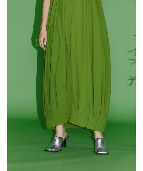 UN3D.(アンスリード)の「TUCK COCOON OP / タックコクーンワンピース(ワンピース・レディース・ライム/ブラック・36/38)」の16枚目の写真