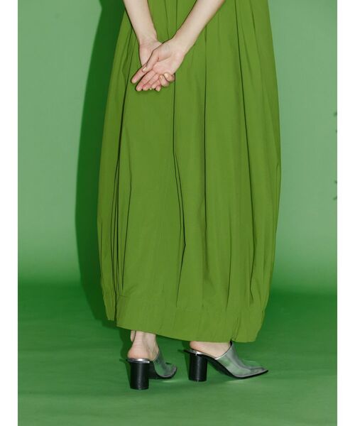 UN3D.(アンスリード)の「TUCK COCOON OP / タックコクーンワンピース(ワンピース・レディース・ライム/ブラック・36/38)」の19枚目の写真