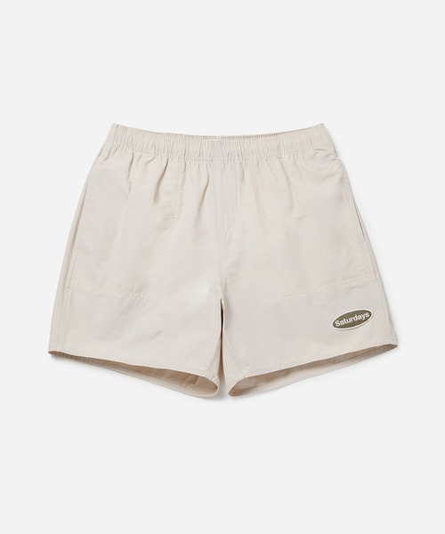 Saturdays NYC(サタデーズ ニューヨークシティ )の「TALLEY PATCH LOGO SWIMSHORT(その他パンツ・メンズ・オリーブ/ベージュ・M/S)」の2枚目の写真