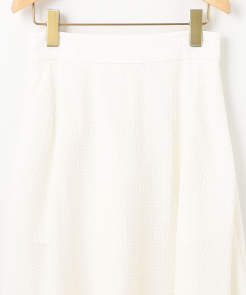【セール】ステッチストライプドビー フレアスカート（スカート）｜組曲（クミキョク）