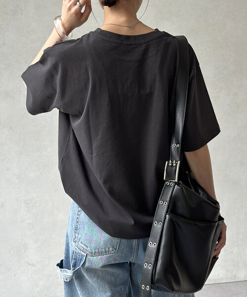 CPCM(シーピーシーエム)の「アソート刺繍T(Tシャツ/カットソー・レディース・ピンク/ネイビー/ホワイト/ホワイト系その他/ブラック系その他/チャコールグレー/オフホワイト/レモンイエロー/ブラック/グレイッシュベージュ/ブラック系その他2・SMALL/MEDIUM)」の21枚目の写真