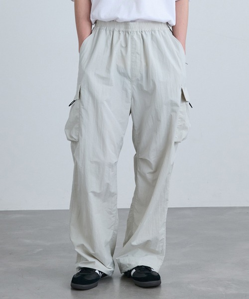 re_k by JUNRED（レクバイジュンレッド）の「re_k by JUNRED / ナイロンワイドカーゴイージーパンツ（カーゴパンツ・メンズ・ブラック/ライトグレー/グリーン系その他2・L/M/S）」の20枚目の写真