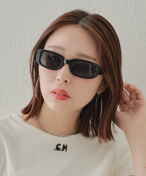 Chico（チコ）の「オーバルサングラス（サングラス・レディース・ブラック/ピンク/ブラウン・FREE）」の5枚目の写真