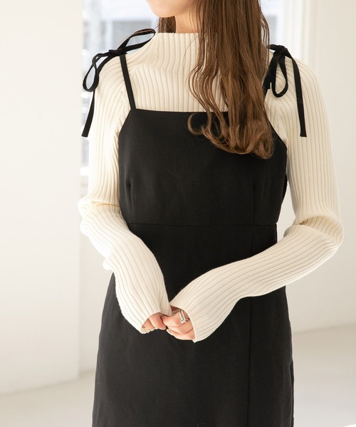 Heather(ヘザー)の「キャミソールワンピース(ワンピース・レディース・ブラック・FREE)」の7枚目の写真