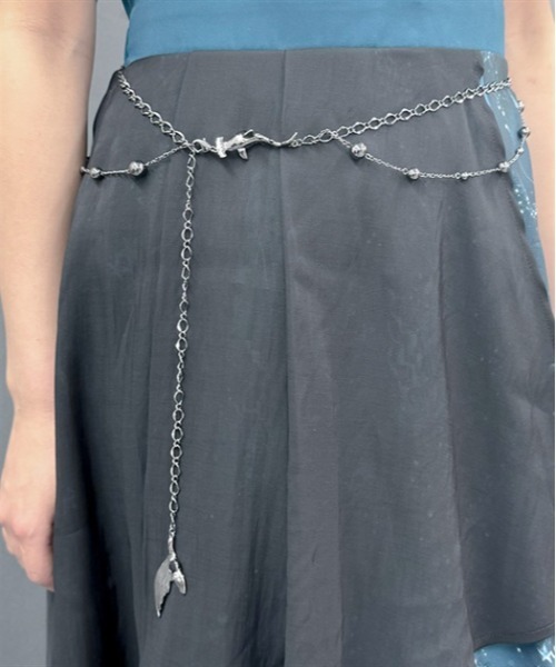 axes femme POETIQUE（アクシーズファムポエティック）の「ダークマリンチェーンベルト（ベルト・レディース・ブラック/クリア・FREE）」の19枚目の写真