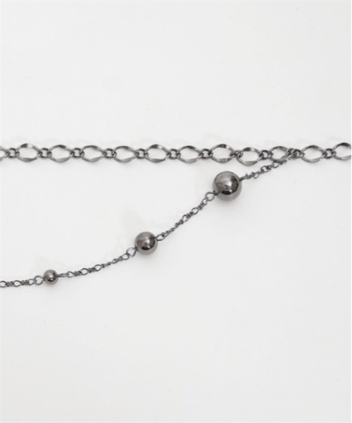 axes femme POETIQUE（アクシーズファムポエティック）の「ダークマリンチェーンベルト（ベルト・レディース・ブラック/クリア・FREE）」の7枚目の写真