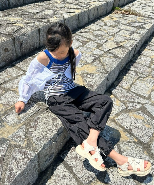 CIAOPANIC TYPY（チャオパニックティピー）の「【KIDS】【WEB限定】アメスリリブタンクトップ（タンクトップ・キッズ・チャコールグレー/モカ/ブルー/イエロー/ピンク・XX-LARGE/LARGE/SMALL）」の14枚目の写真