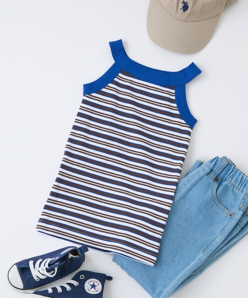 CIAOPANIC TYPY（チャオパニックティピー）の「【KIDS】【WEB限定】アメスリリブタンクトップ（タンクトップ・キッズ・チャコールグレー/モカ/ブルー/イエロー/ピンク・XX-LARGE/LARGE/SMALL）」の17枚目の写真