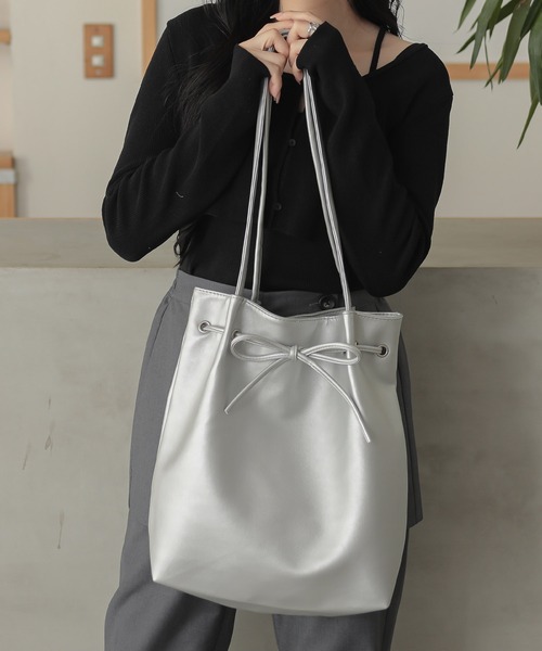 リボンA4トートバッグマリル