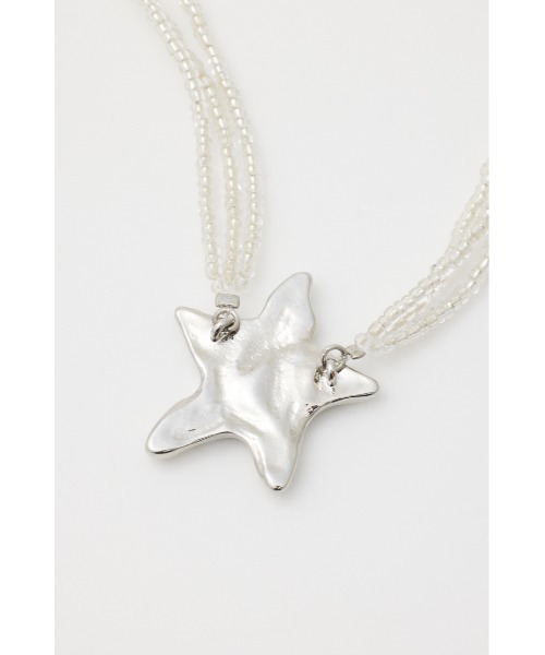 SLY（スライ）の「STAR BEADS CHOKER スター ビーズ チョーカー（チョーカー・レディース・シルバー・FREE）」の3枚目の写真