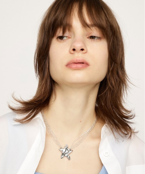 SLY（スライ）の「STAR BEADS CHOKER スター ビーズ チョーカー（チョーカー・レディース・シルバー・FREE）」の6枚目の写真