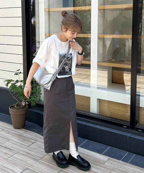 DISCOAT(ディスコート)の「【WEB限定】レタリングフォトTシャツ《ユニセックス》(Tシャツ/カットソー・レディース・サックスブルー/ピンク・FREE)」の21枚目の写真