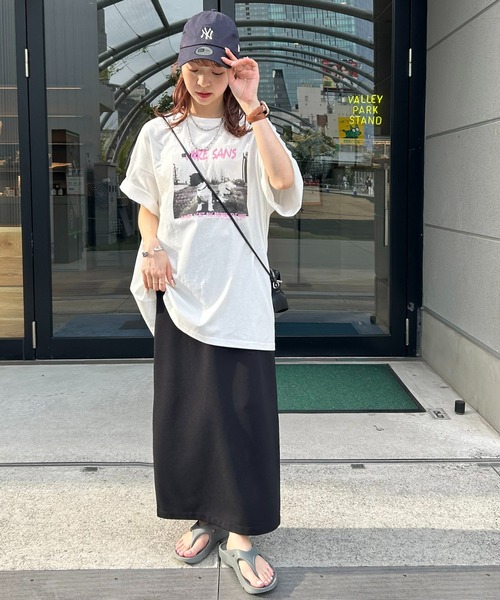 DISCOAT(ディスコート)の「【WEB限定】レタリングフォトTシャツ《ユニセックス》(Tシャツ/カットソー・レディース・サックスブルー/ピンク・FREE)」の16枚目の写真