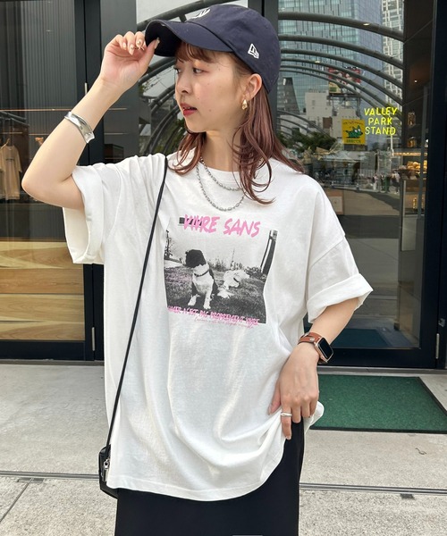 DISCOAT(ディスコート)の「【WEB限定】レタリングフォトTシャツ《ユニセックス》(Tシャツ/カットソー・レディース・サックスブルー/ピンク・FREE)」の14枚目の写真