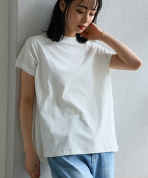 【汗染み対策】モックネックゆったりTシャツ(汗じみ防止加工)