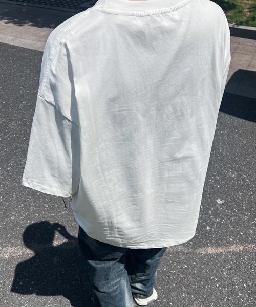 FVLMEN(フルメン)の「【FVLMEN】butterfly denim patch halfsleeve tee/バタフライ デニム パッチ ハーフスリーブ T(Tシャツ/カットソー・メンズ・ホワイト/ブラック・MEDIUM/LARGE)」の17枚目の写真