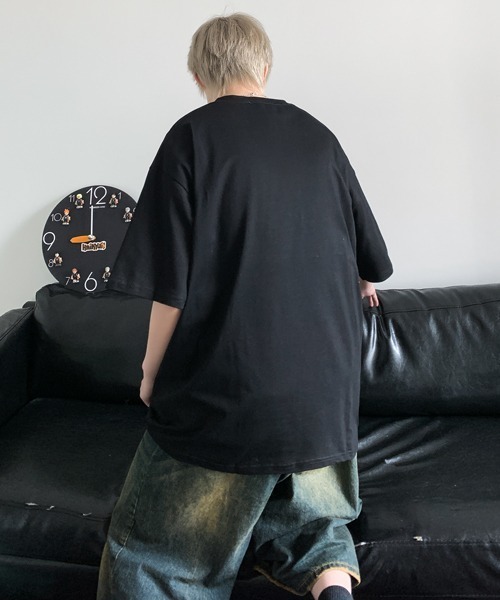 FVLMEN(フルメン)の「【FVLMEN】butterfly denim patch halfsleeve tee/バタフライ デニム パッチ ハーフスリーブ T(Tシャツ/カットソー・メンズ・ホワイト/ブラック・MEDIUM/LARGE)」の19枚目の写真