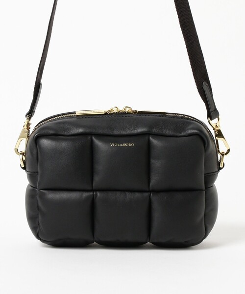 ヴィオラドーロ ショルダーバッグ ブラック キルティング VIOLAd'ORO（ヴィオラドーロ）の「VIOLAd'ORO × Demi-Luxe BEAMS
