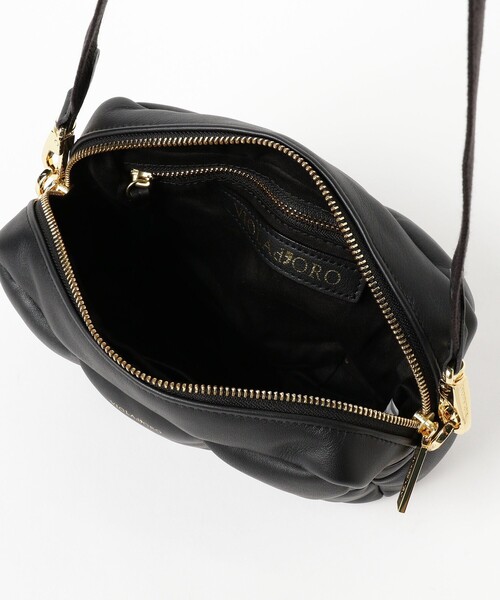 ヴィオラドーロ ショルダーバッグ ブラック キルティング VIOLAd'ORO ヴィオラドーロ 