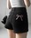 me+em select�i�~�[���Z���N�g�j�́u�y �Qcolor �z�o�b�N���{���X�g���b�`�f�j���V���[�g�p���c �^ back ribbon stretch denim short pants�i�f�j���p���c�j�v�b�u���b�N