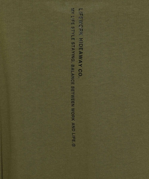 LIFE WORK（ライフワーク）の「【UNISEX】LIFEWORK／シリコン Ladok T（Tシャツ/カットソー・レディース・カーキ/ブラック/グレー/ホワイト/ピンク・SMALL/MEDIUM/LARGE）」の19枚目の写真