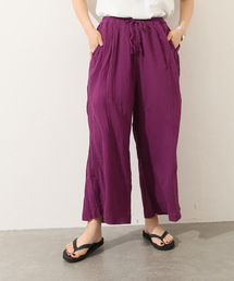 【ARMEN 】GAUZE GATHERED EASY PANTS