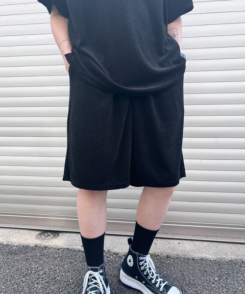 Figments（フィグメンツ）の「テリーハーフパンツ（その他パンツ・レディース・ピンク/ブラック・FREE）」の6枚目の写真