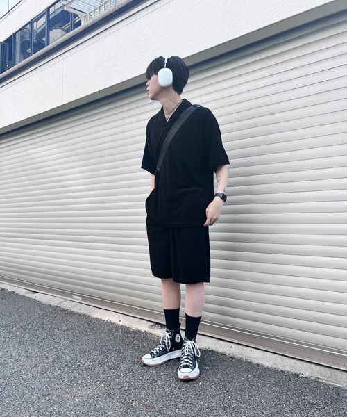 Figments（フィグメンツ）の「テリーハーフパンツ（その他パンツ・レディース・ピンク/ブラック・FREE）」の9枚目の写真