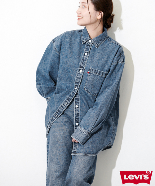 Levi's(リーバイス)の「《追加》別注【LEVI'S(R)/リーバイス(R)】THE EVERYDAY SHIRTS:シャツ(シャツ/ブラウス・レディース・ブルー・X-SMALL/MEDIUM)」の12枚目の写真