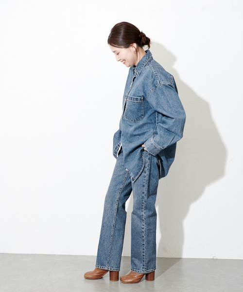 Levi's(リーバイス)の「《追加》別注【LEVI'S(R)/リーバイス(R)】THE EVERYDAY SHIRTS:シャツ(シャツ/ブラウス・レディース・ブルー・X-SMALL/MEDIUM)」の13枚目の写真