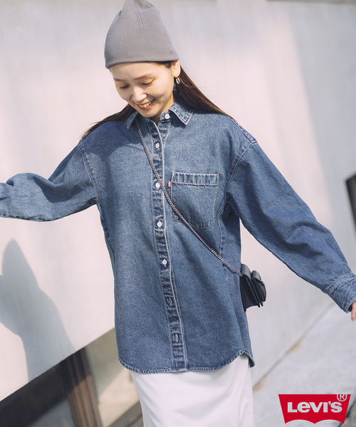 Levi's(リーバイス)の「《追加》別注【LEVI'S(R)/リーバイス(R)】THE EVERYDAY SHIRTS:シャツ(シャツ/ブラウス・レディース・ブルー・X-SMALL/MEDIUM)」の15枚目の写真