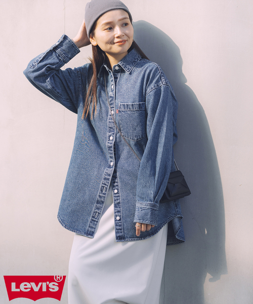 Levi's(リーバイス)の「《追加》別注【LEVI'S(R)/リーバイス(R)】THE EVERYDAY SHIRTS:シャツ(シャツ/ブラウス・レディース・ブルー・X-SMALL/MEDIUM)」の16枚目の写真