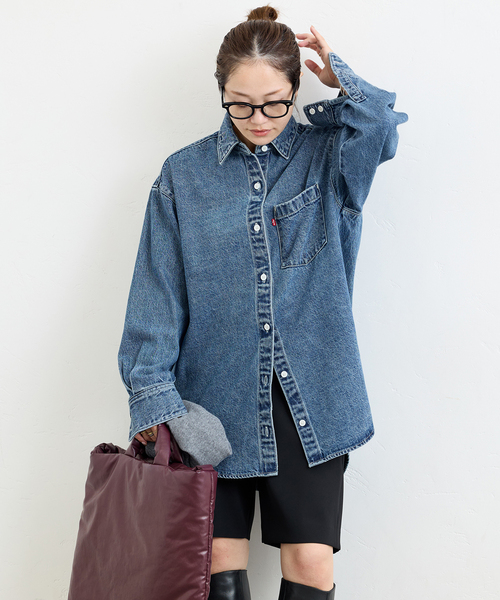 Levi's(リーバイス)の「《追加》別注【LEVI'S(R)/リーバイス(R)】THE EVERYDAY SHIRTS:シャツ(シャツ/ブラウス・レディース・ブルー・X-SMALL/MEDIUM)」の19枚目の写真