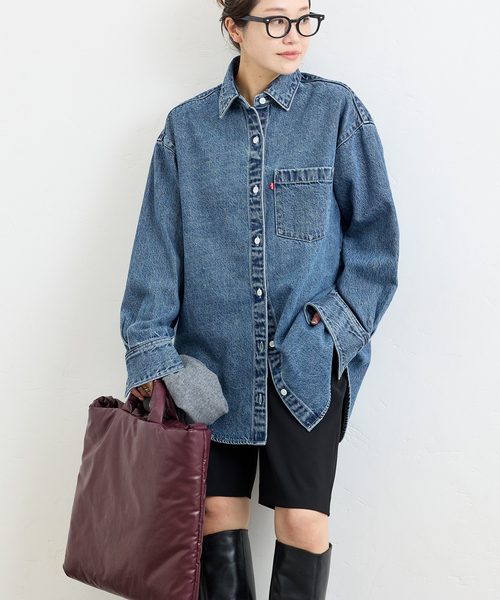 Levi's(リーバイス)の「《追加》別注【LEVI'S(R)/リーバイス(R)】THE EVERYDAY SHIRTS:シャツ(シャツ/ブラウス・レディース・ブルー・X-SMALL/MEDIUM)」の20枚目の写真