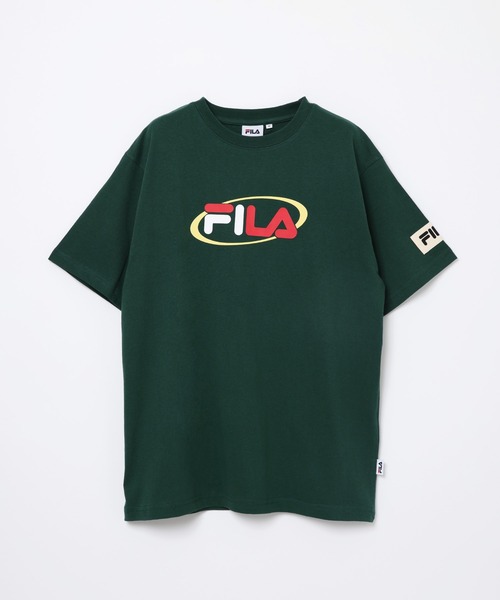 FILA(フィラ)の「【Aぇ! Group着用アイテム】FILA/フィラ S/S T Shirt(Tシャツ/カットソー・メンズ・ホワイト/ワインレッド/グリーン/ブラック/ネイビー・L/M)」の3枚目の写真