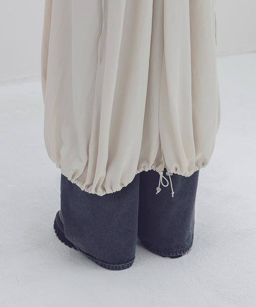 DRESSLAVE（ドレスレイブ）の「utility tuck dress(ユーティリティタックワンピース)（ワンピース・レディース・ブラック/ホワイト・38）」の8枚目の写真