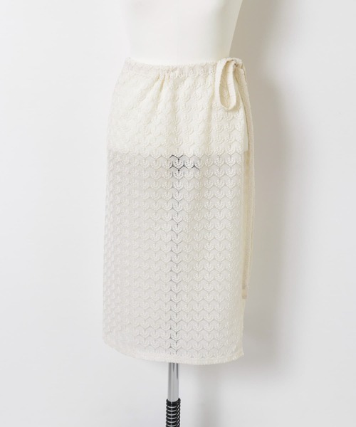 SMELLY（スメリー）の「レイヤードラップスカート（スカート・レディース・ブラック/アイボリー・-）」の13枚目の写真