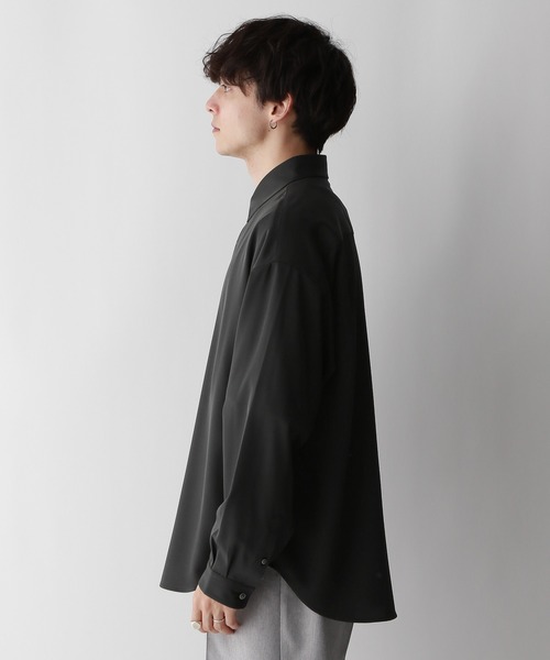 セール】【LUXURY+EASY】DRAPE CLEAN SHIRTS / ラグイージー