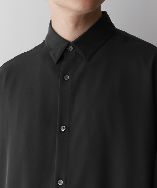RAGEBLUE（レイジブルー）の「【LUXURY+EASY】DRAPE CLEAN SHIRTS / ラグイージーオーバーサイズクリーンシャツ（シャツ/ブラウス・メンズ・ホワイト/グリーン/グレー/ブラック・SMALL/MEDIUM/LARGE）」の7枚目の写真