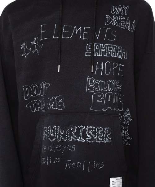 Maison MIHARA YASUHIRO ブラック スウェット Maison MIHARA YASUHIRO（メゾンミハラヤスヒロ）の「Distressed