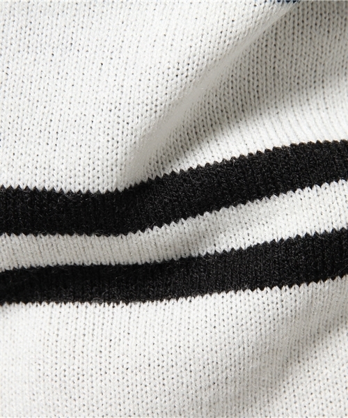 AZUL by moussy(アズールバイマウジー)の「FCTボートネックビジュー長袖PO(ニット/セーター・レディース・トップグレー/ホワイト系その他/ブラック/オフホワイト・MEDIUM/SMALL/LARGE/X-LARGE)」の12枚目の写真