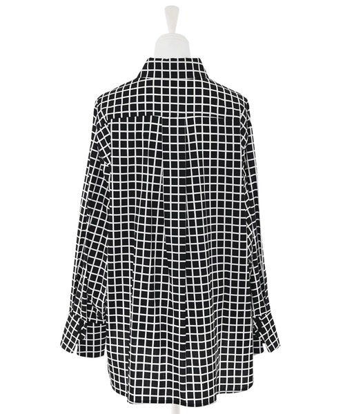 Narcissus（ナルシス）の「【Narcissus】チェックモードシャツ（シャツ/ブラウス・レディース・ブラック/ホワイト・FREE）」の11枚目の写真