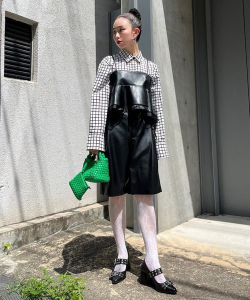 Narcissus（ナルシス）の「【Narcissus】チェックモードシャツ（シャツ/ブラウス・レディース・ブラック/ホワイト・FREE）」の19枚目の写真