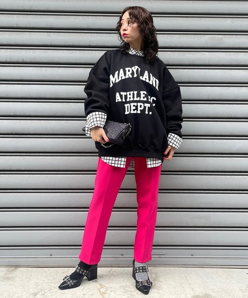 Narcissus（ナルシス）の「【Narcissus】チェックモードシャツ（シャツ/ブラウス・レディース・ブラック/ホワイト・FREE）」の22枚目の写真