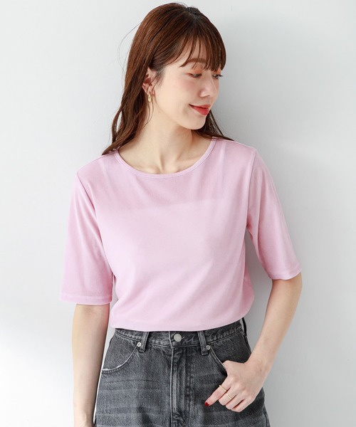 URBAN RESEARCH Sonny Label（アーバンリサーチサニーレーベル）の「フロッキーチュールTシャツ（Tシャツ/カットソー・レディース・ピンク/オフホワイト/グレー・FREE）」の21枚目の写真