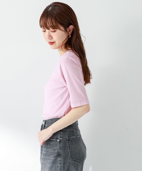 URBAN RESEARCH Sonny Label（アーバンリサーチサニーレーベル）の「フロッキーチュールTシャツ（Tシャツ/カットソー・レディース・ピンク/オフホワイト/グレー・FREE）」の19枚目の写真
