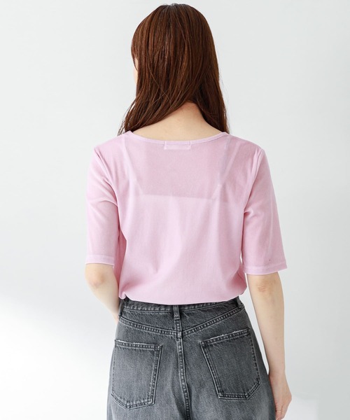 URBAN RESEARCH Sonny Label（アーバンリサーチサニーレーベル）の「フロッキーチュールTシャツ（Tシャツ/カットソー・レディース・ピンク/オフホワイト/グレー・FREE）」の18枚目の写真